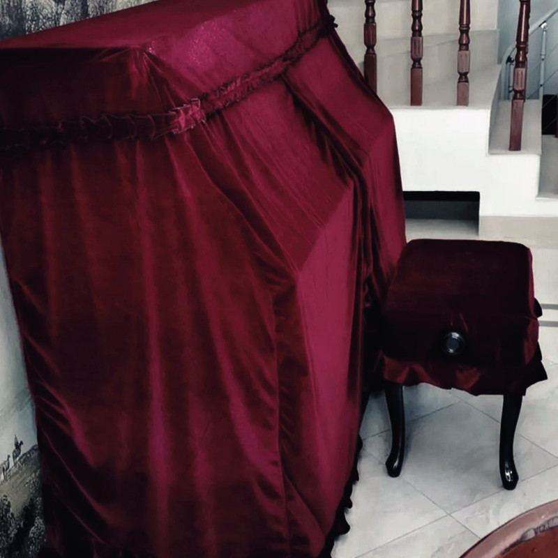 加厚钢琴套金丝绒全罩钢琴防尘盖布绒布钢琴凳罩套踏板套限时特价
