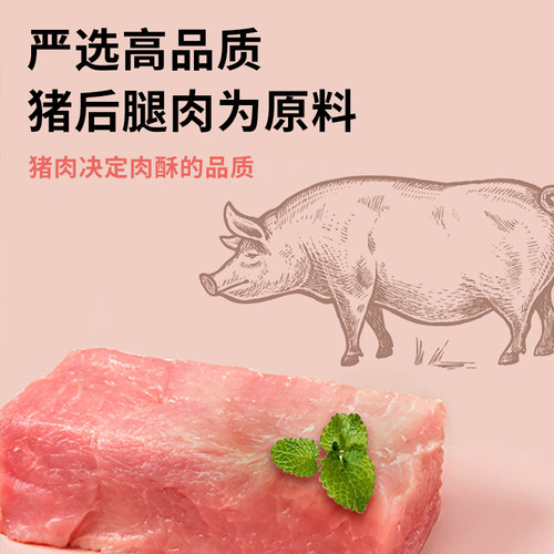 【倍思特】台湾儿童肉松零食辅食粥烘焙苏州特产猪肉酥原味68g - 图3