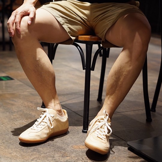 Немецкие кеды Mapi из кожи растительного дубления, оригинальный цвет