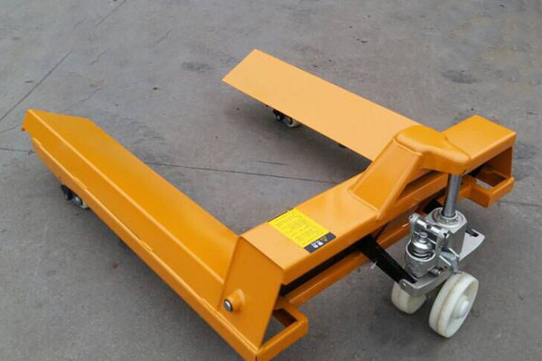 纸筒搬运车纱辊车纸经轴车拉布液压叉型卷纸圆筒2吨托盘车