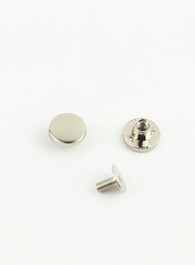 箱包皮具五金配件 皮包合金平面脚钉 圆形钉手袋螺丝脚钉直径10mm