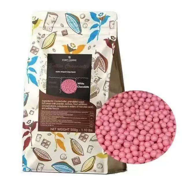 嘉莉堡巧克力香脆珠 纯可可脂巧克力豆香脆珠 脆珍珠爆谷脆珠500g,淘宝优惠券,粉丝福利购,淘宝优惠卷