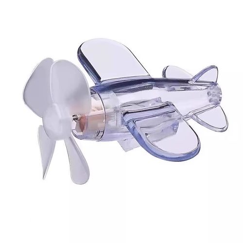 电动车风力发光小飞机亮光灯风能发电LED灯车载装饰闪耀氛围灯 - 图3