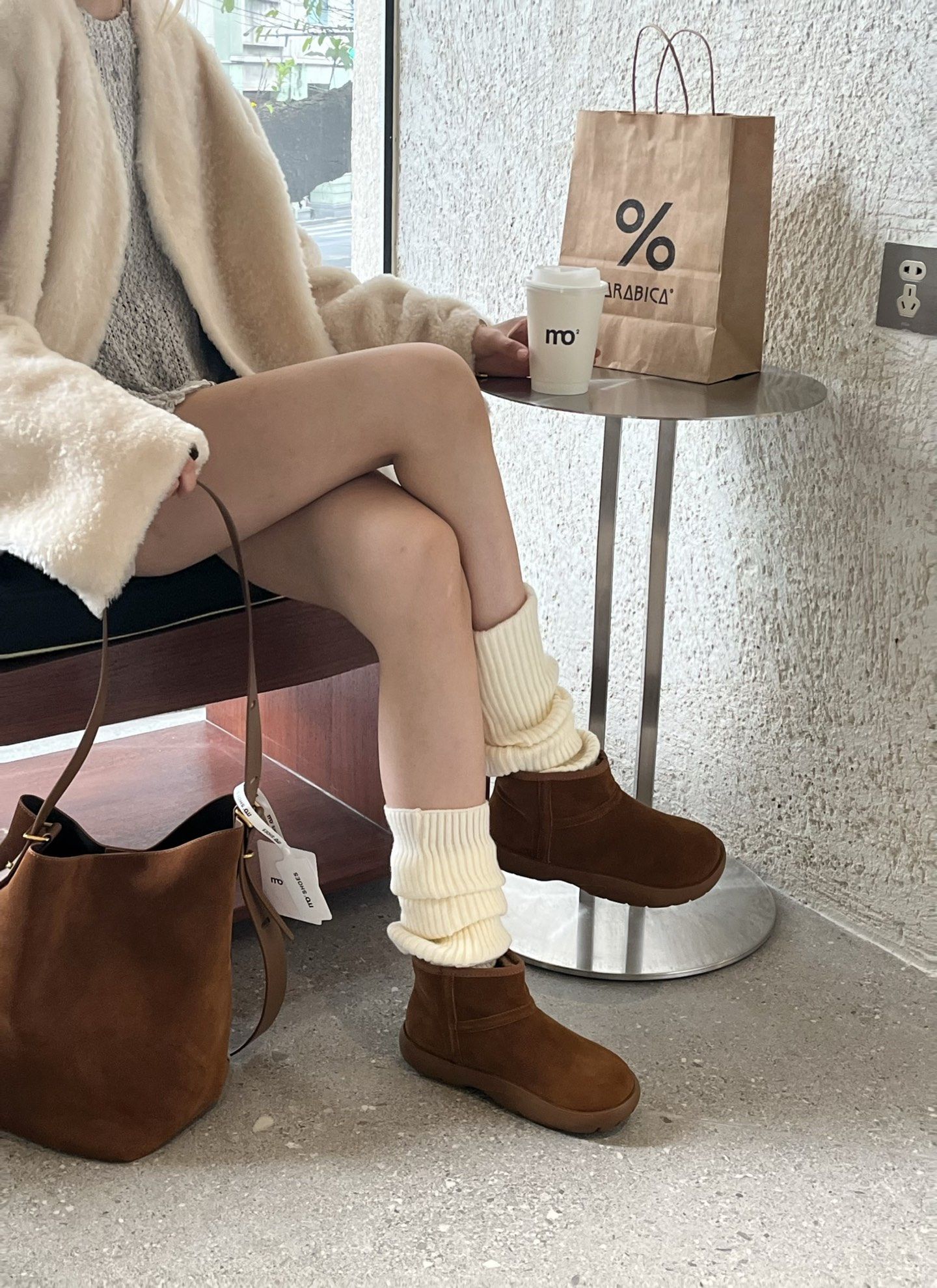 显腿长矮帮款~陌尼斯/MONIZ 2025新款冬真皮复古休闲百搭雪地靴女,淘宝优惠券,粉丝福利购,淘宝优惠卷