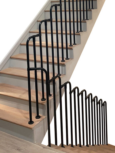 楼梯扶手护栏店铺家用百搭栏杆复式室内外护梯立柱简约现代式围栏 - 图3