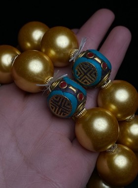 古玩旧藏宫廷御用精品刺绣收藏盒内珍藏珍珠手串手链手环送礼