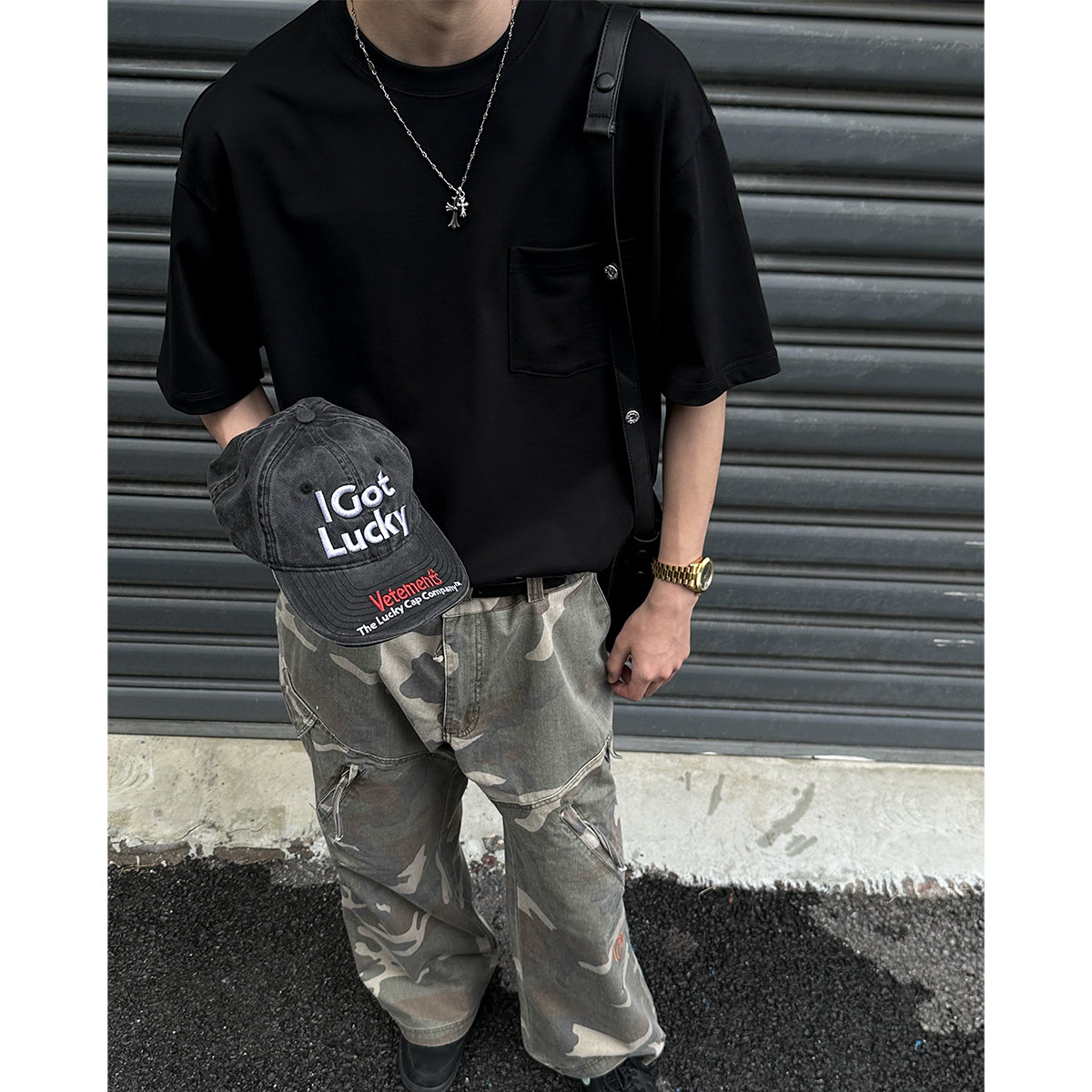 SKASEE 重磅300G精梳纯棉短袖T恤男潮宽松三针五线纯色口袋打底衫,淘宝优惠券,粉丝福利购,淘宝优惠卷