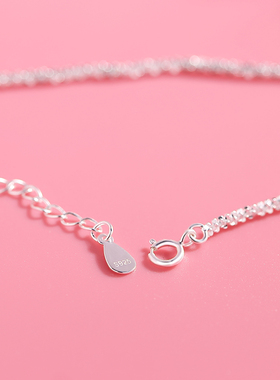 纯银手链通体s925银小众设计感