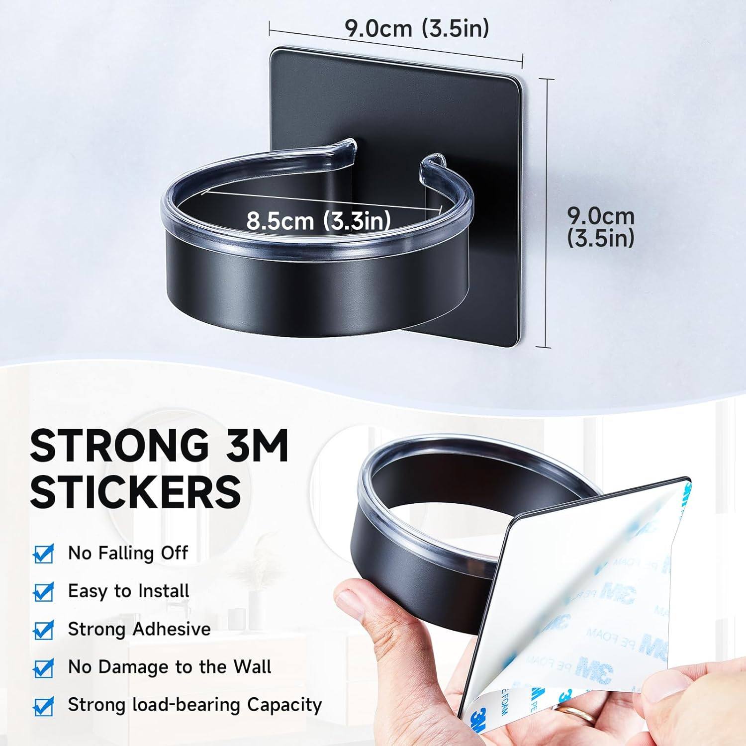 吹风机支架免打孔收纳置物架壁挂风筒放置架懒人卫生间电吹风挂架,淘宝优惠券,粉丝福利购,淘宝优惠卷