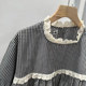 Short-sleeved cotton baby blouse with large size Japanese style loose