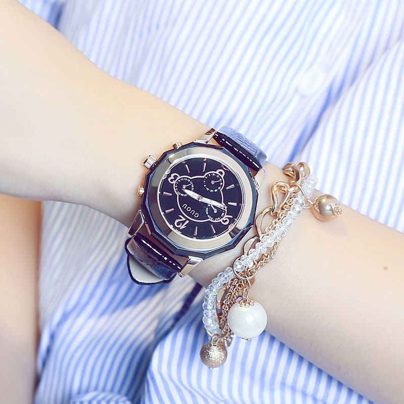 古欧guou女简约气质韩版潮流手表 古欧手表国产腕表