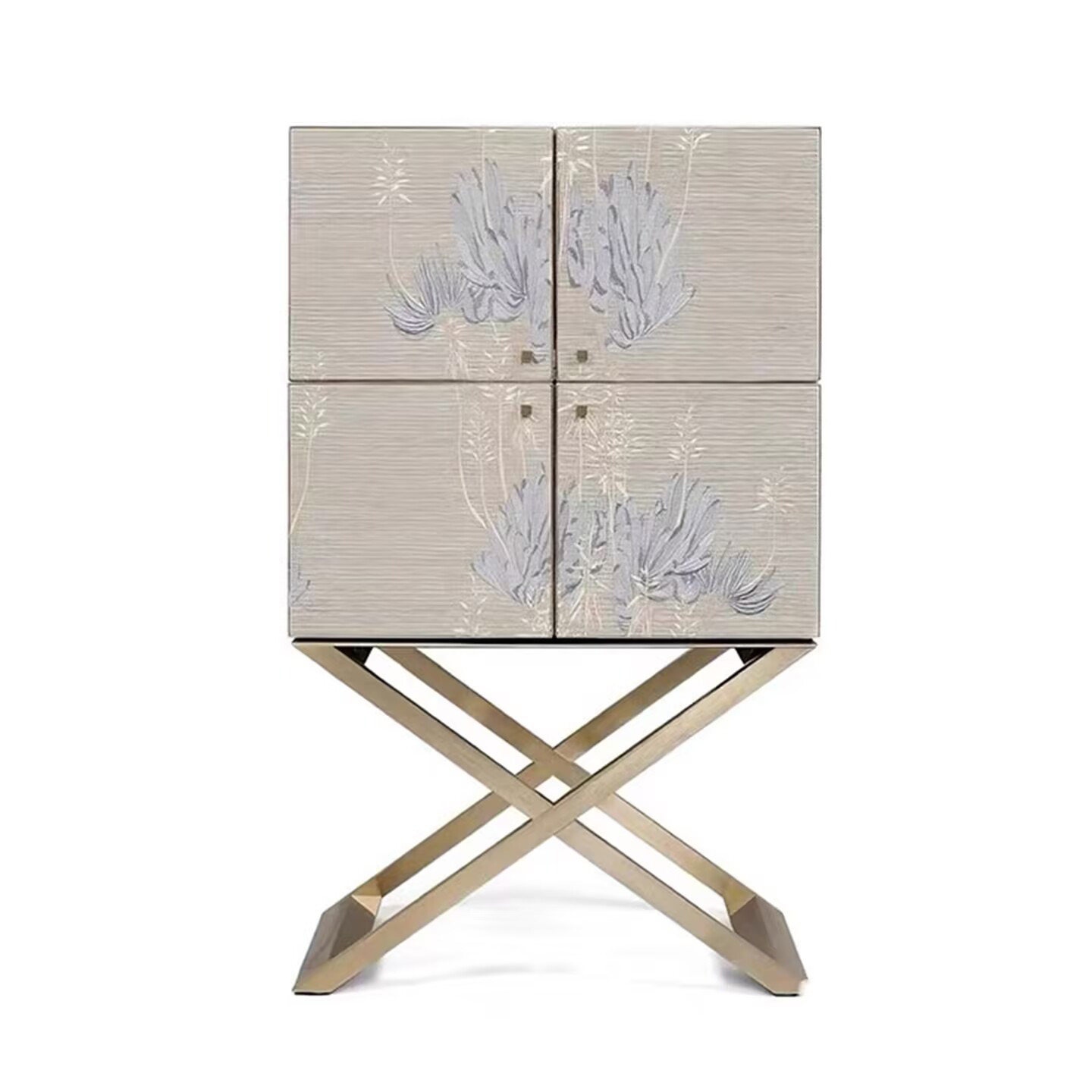 轻奢扪皮刺绣酒柜装饰柜别墅家用实木设计师高端创意客厅储物柜,淘宝优惠券,粉丝福利购,淘宝优惠卷