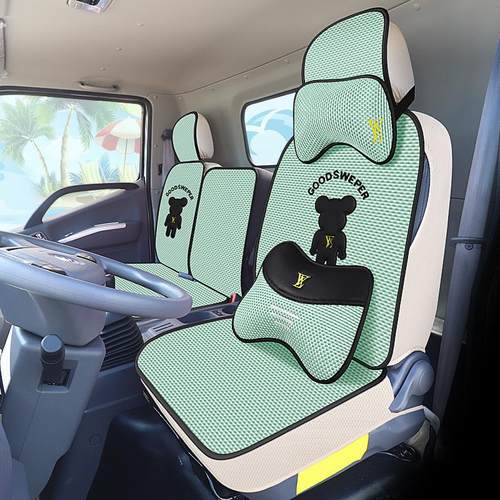 江淮骏铃V7V6V5V3A8E6E5E3货车座套骏铃s9s6s3/H330布艺四季坐垫 - 图1