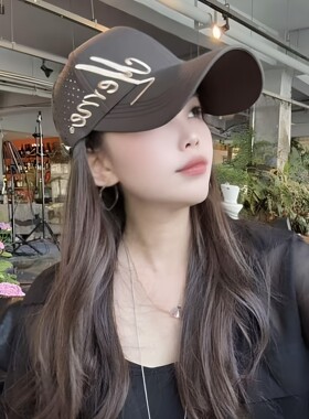 夏季薄款速干透气网孔鸭舌帽女男