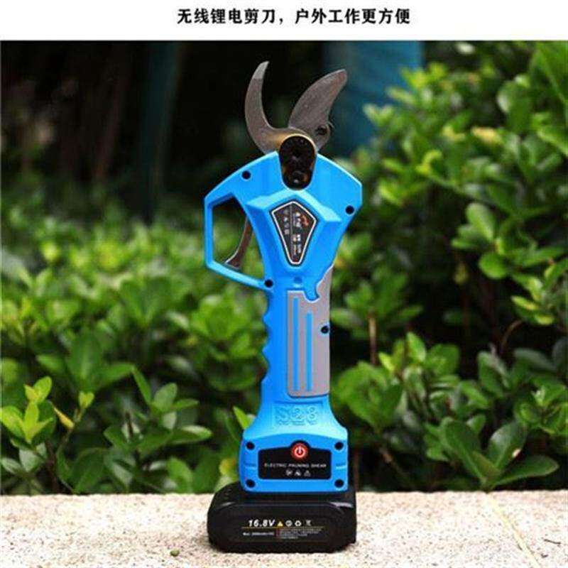 电动剪刀果树修枝剪高枝锯充电式高空修剪树枝锯伸缩加长杆园林链_虎窝淘