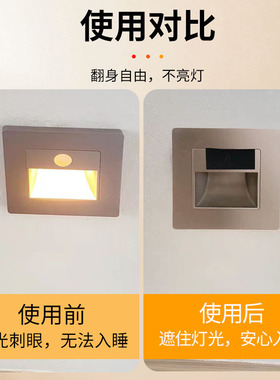 感应灯遮挡贴遮光条遮光罩柔光贴防刺眼灯膜耐高温绝缘防水挡光条