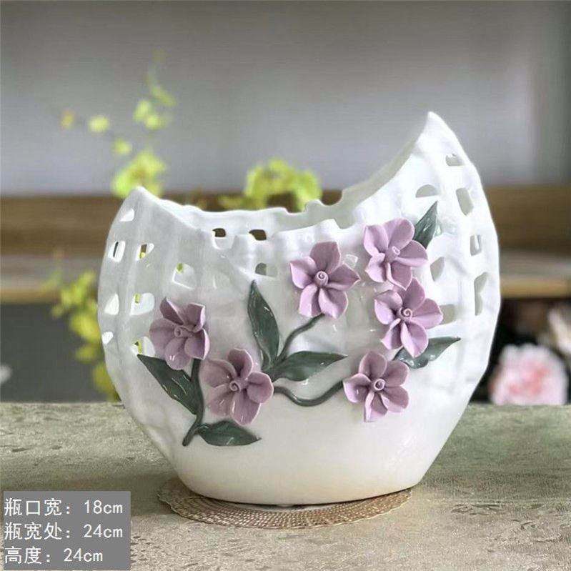 花瓶陶瓷种花盆摆件客厅插花干花装饰ins餐桌电视柜家居装饰品u.,淘宝优惠券,粉丝福利购,淘宝优惠卷