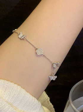 蝶恋花蝴蝶手链女款花朵