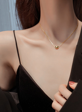 chomelkinseyS925银豆豆项链女