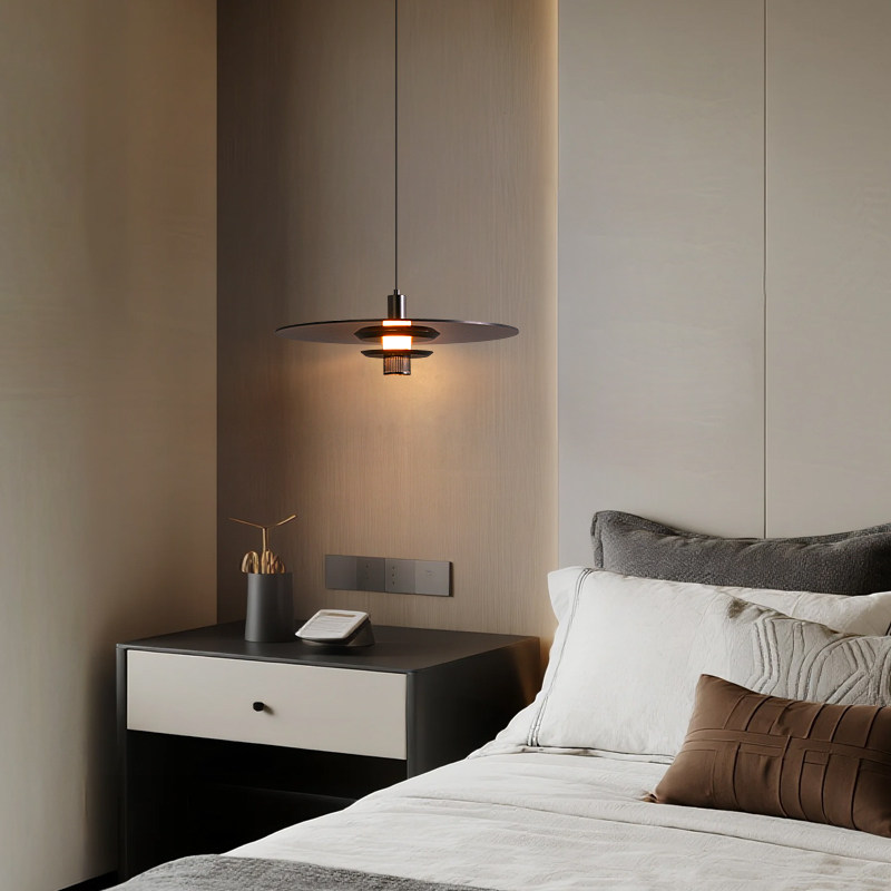 卧室床头吊灯现代意式极简创意飞碟主卧轻奢设计高级感走廊过道灯,淘宝优惠券,粉丝福利购,淘宝优惠卷