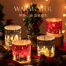 New Year Decoration Gift Ambience Scented Candle Romantic Advanced LED Luminous Light Birthday Woman Scented COMPANION GIFT BOX