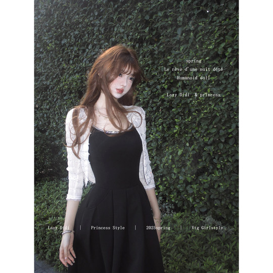 Lazy Didi莉莉安午后 刺绣珠片千金开衫超重工气质亮片外搭小衫夏