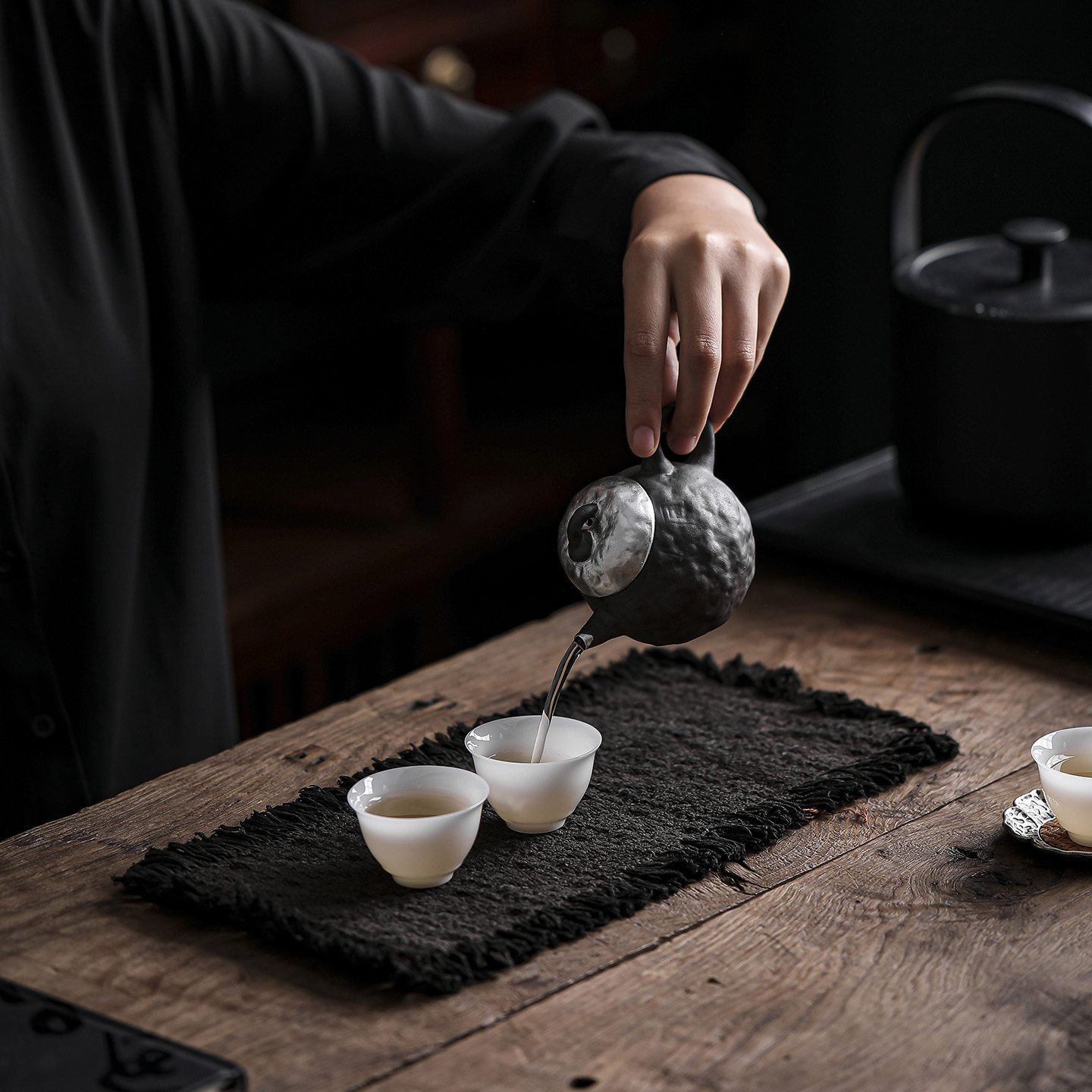 妙竹轩  植物染小茶垫柿染古朴老布茶席复古流苏桌旗禅意桌旗茶布,淘宝优惠券,粉丝福利购,淘宝优惠卷