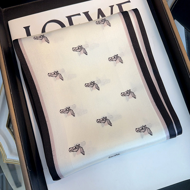 100%桑蚕丝长条丝巾女2025新款春秋冬高级感真丝围巾领巾装饰送礼,淘宝优惠券,粉丝福利购,淘宝优惠卷