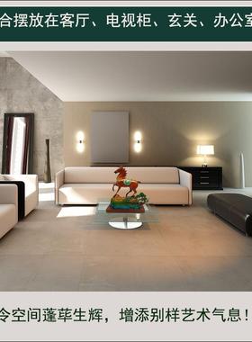 铜马摆件纯黄铜生肖马装饰品