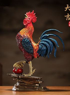大吉大利全铜公鸡摆件乔迁送礼
