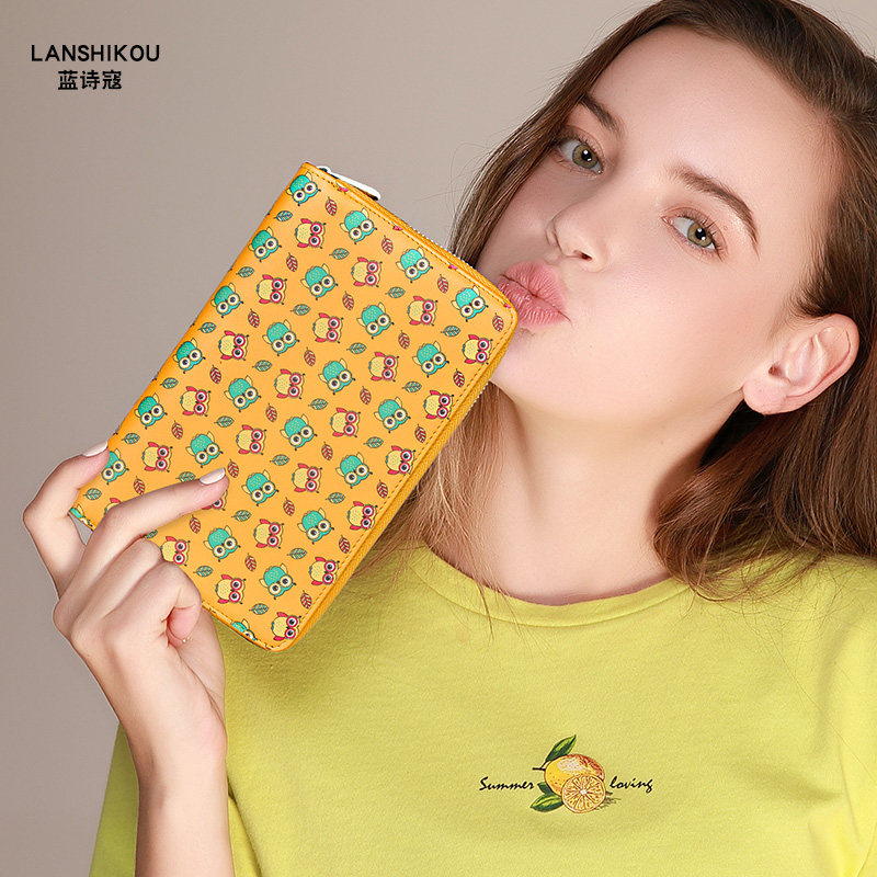 多卡位女式大容量卡片套精致卡片包 蓝诗寇卡包