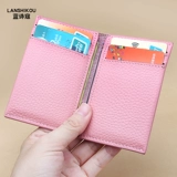 Картхолдер, сумка через плечо, маленькая сумка-органайзер, легкие и тонкие карточки, из натуральной кожи