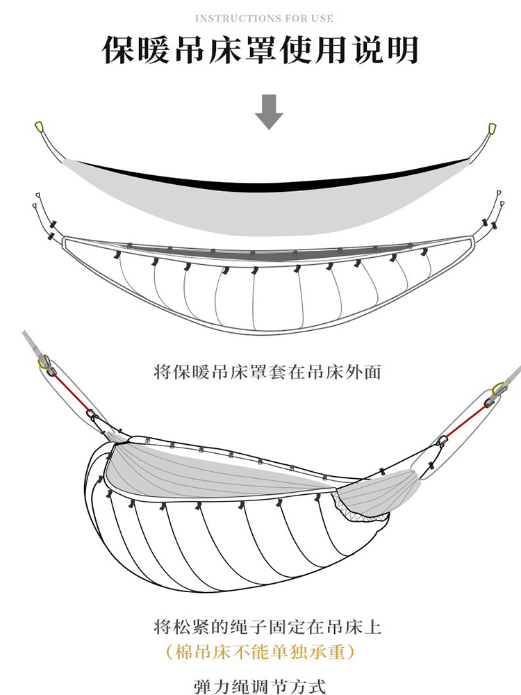 户外多功能男士女士御寒斗篷野营多用防风保暖吊床包裹罩吊床睡袋 - 图0