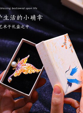 手工diy材料包螺钿胸针发夹材料包发簪贝壳碎片礼物送妈妈母D-48