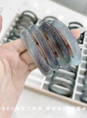 工厂直发库里蓝玛瑙玉髓手镯