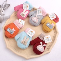 Baby Gloves Winter Warm Baby Winter Autumn Winter Plus Suede Toddler Small Child Boy Girl 0-1-2-4 years old