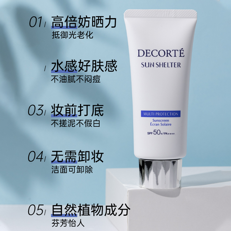 Decorte黛珂AG防晒霜隔离乳二合一新版白檀多重防水cc霜60g/60ml