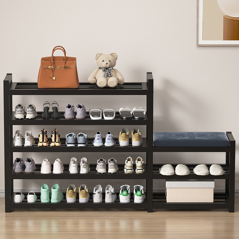 简易门口家用防尘换鞋凳子经济鞋架 微智家居鞋子收纳架