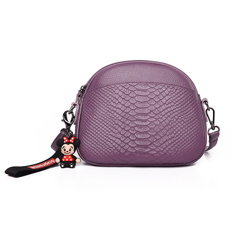 姿狄头层牛皮女2020新款单肩小包包 姿狄女士包袋