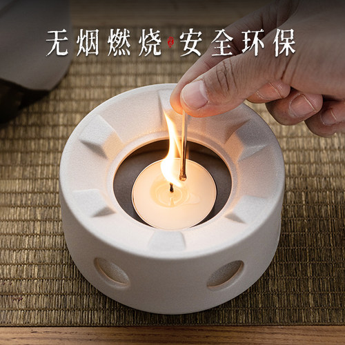 家用温茶蜡烛酥油无烟酒店热菜加热蜡烛茶壶烤茶炉保温底座煮茶炉 - 图1