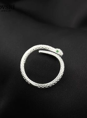 灵蛇戒指星梵婷925银小众设计女