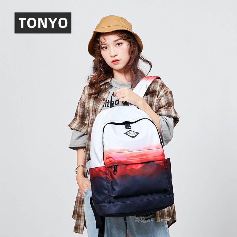 女韩版初高中学生潮流2020风双肩包 统优双肩背包