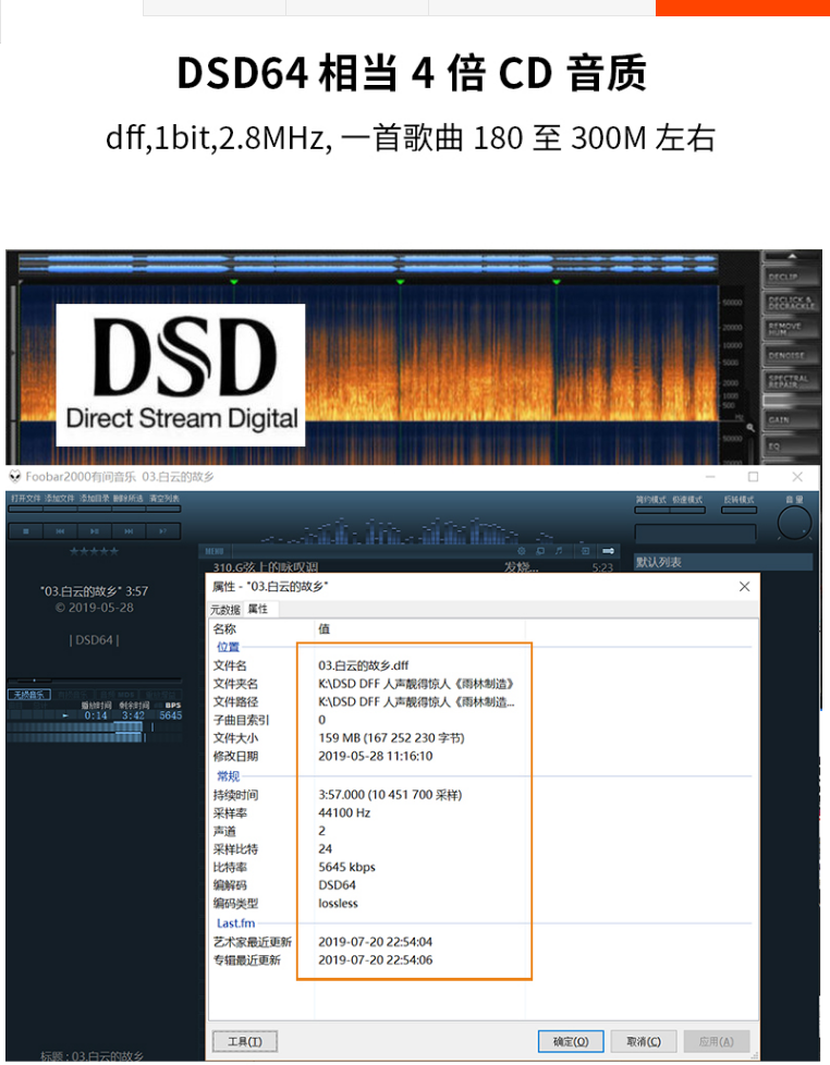 DSD无损音乐下载车载HIFI高音质品质HIRES音源母带FLAC/WAV声道包