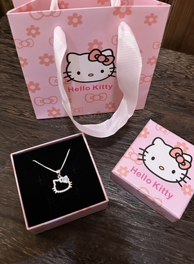 Kitty猫925纯银项链女日韩轻奢小众设计锁骨链送女友闺蜜生日礼物