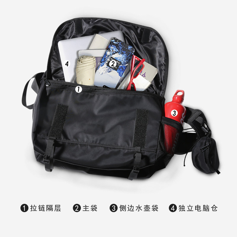 男士潮牌机能日系大容量女运动包包 灵扣箱包男士包袋