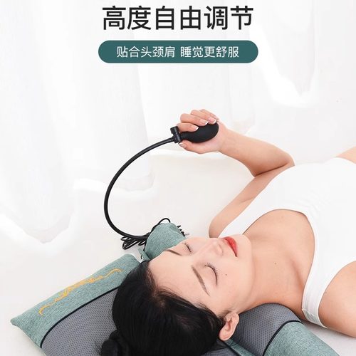 圆柱颈椎枕头艾草荞麦助睡眠成人睡觉专用电加热理疗热敷包护颈枕 - 图1