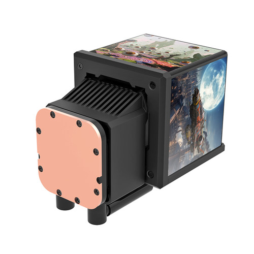 Tt水冷MINECUBE 360 Ultra立方冷头LCD屏磁吸风扇一体式CPU散热器 - 图1
