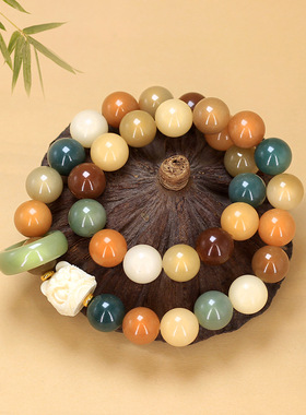 醒狮款DIY多宝菩提手持手链首饰厂家批发规格1.2男女简约文玩念珠