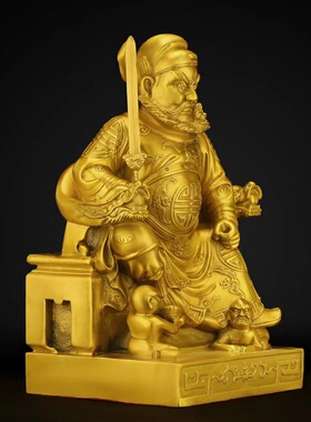 天师铜钟馗摆件魁星点斗魁星踢斗钟馗铜像书房家居办公室装饰摆件