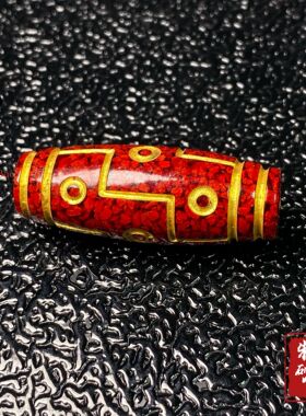 厂家直销烫金朱砂九眼天珠吊坠挂件晶体砂车载挂件直播货源供应